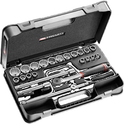 *Facom S.161-3P12U 25 Piece Imperial Socket Set 1 2 Sq Drive