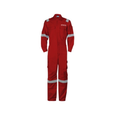 Tencate Tecasafe Plus700, 2XL, Coverall Chili Red, 238GSM, Shell logo 2in wide embroidery