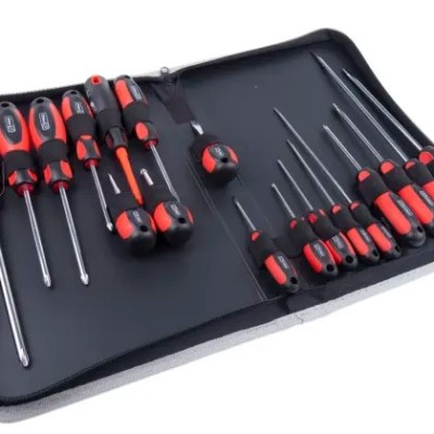 RS PRO Phillips; Pozidriv; Slotted Screwdriver Set, 18-Piece