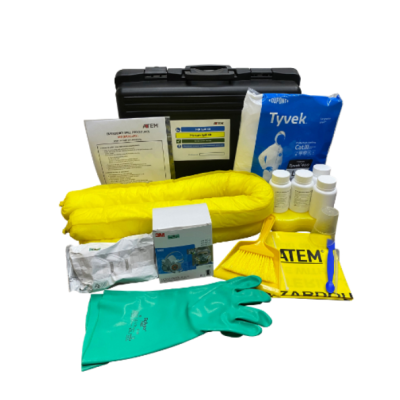 ATEM M9 Mercury Spill Kit, with goggles, disposable coverall and respirator, disposal bag and twist tie