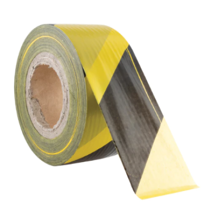 AVON Non-Adhesive Barrier Tape, PVC, Yellow Black, 75mm x 500m - AVN9643760K