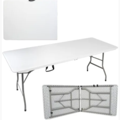 Portable White HDPE Folding Table 6FT