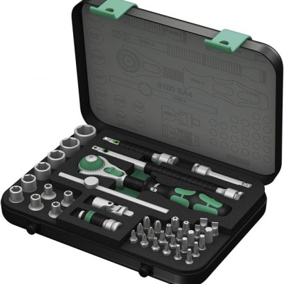 *Wera 003645 37 Piece Metric Socket Set 1 2 Sq Drive