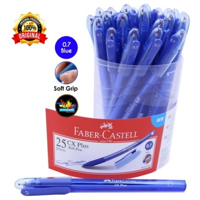 *Faber-Castell CX Plus Ball Pen 0.7mm (Red Blue Black) [25s]