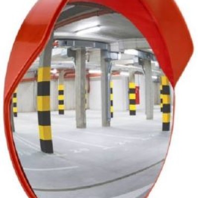 Red Acrylic Reflector Road Safety Convex Mirrors, For Parking Place