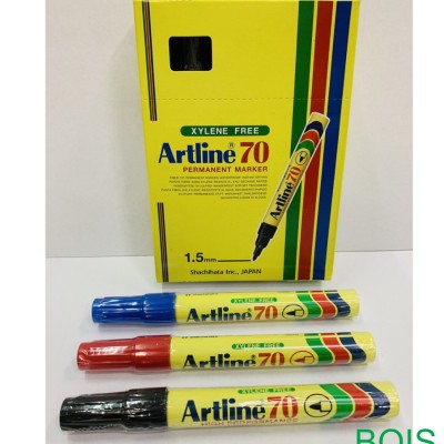 Artline 70 Permanent Marker Pen Black 1.5mm (12pcs)