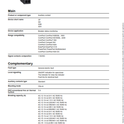 CONTACT,AUXILIARY,SCHNE-EL,29450,6A
