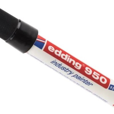 Edding Black 10 mm Paint Marker Pen for use with Metal