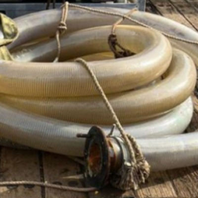 PVC transparent steel wire hose  6 Water Pipe Plastic Flexible PVC Hose come with clamp  15m