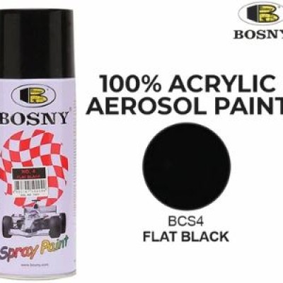 BOSNY Spray Paint 400ml - Flat Black