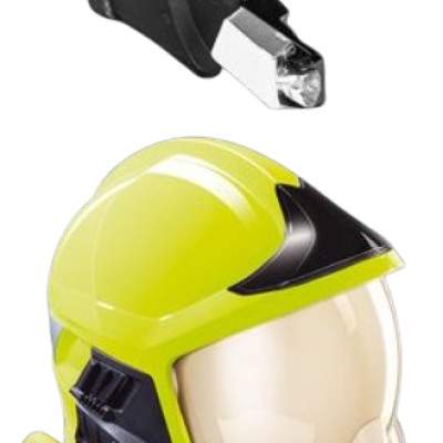 MSA Gallet F1XF Firefighter Helmet with built in Lamp (Size M)
