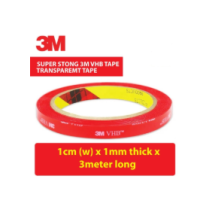3M VHB 4910 Double Side Sided Mounting Foam Tape 10mm x 3 Meter