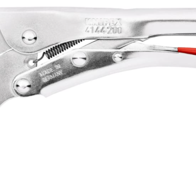 Knipex 41 44 Mole Grips, 200 mm Overall, Angled, Straight Tip, 30mm Jaw, 41 44 200