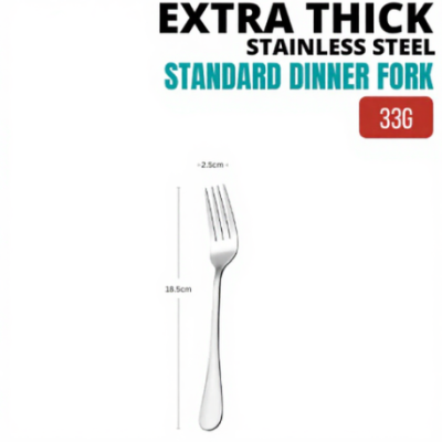 Extra Thick Cutlery Hotel Quality Stainless Steel Standard Dinner Fork