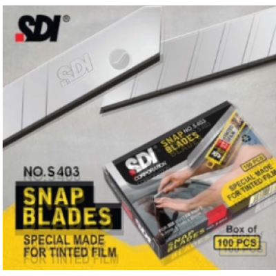SDI Snap Blades No.S403 0.4mm x 9mm x 80mm (box of 100pcs)