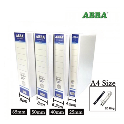 ABBA File 2D Ring 25mm White