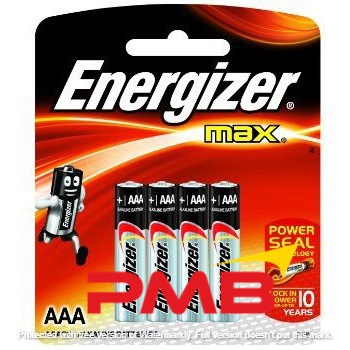 [PANTHER X] ENERGIZER BATTERY AAA, 4PCS      /      PACK [MOQ 20PACK      /      (1BOX)]