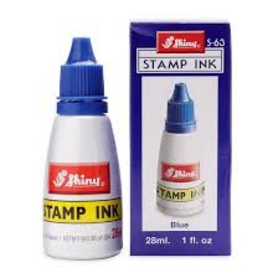 Shiny S-63 Refill Stamp Ink Blue 28ml