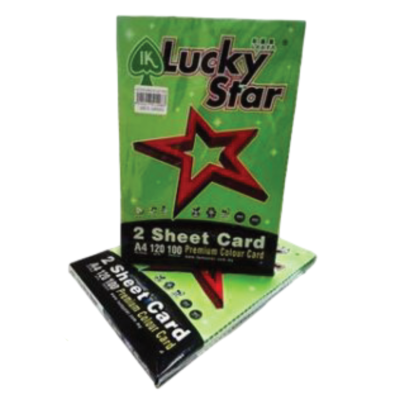 PAPER COL A4 120GSM 100'S GREEN 130 L STAR