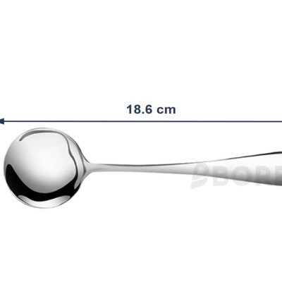 BOREA Premium Quality Cutlery Stainless Steel Soup Spoon (18.6cm)
