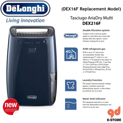*Delonghi Tasciugo AriaDry Multi Dehumidifier DEX216F