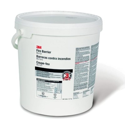 3M Fire Barrier Mortar, Gray, 5 Gallon Drum (Pail)