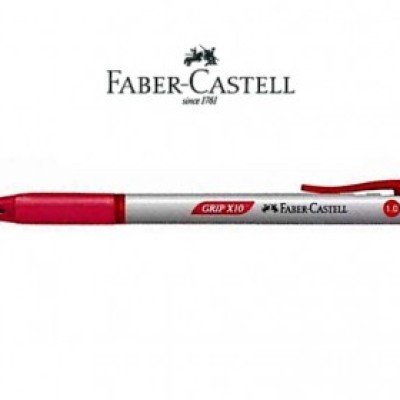 F.C 5476 1.0MM GRIP X BALL PEN (RED) 1 Box