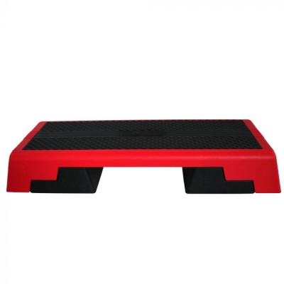 *FITNESS CONCEPT ADJUSTABLE AEROBIC STEP - Red and Black