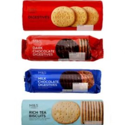 M&S Milk   Dark Chocolate, Original Digestives, Rich Tea Biscuits