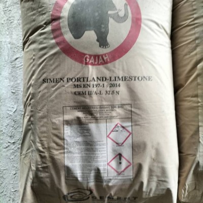 *Cement Bag 50kg Gajah