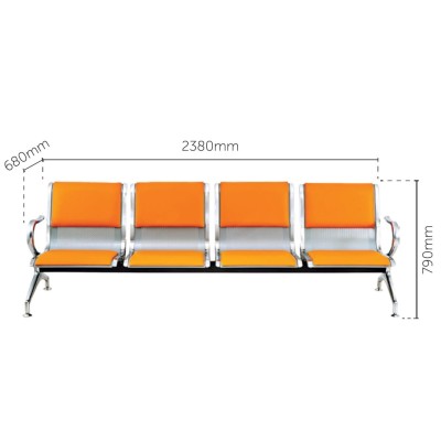 *#Guest Four Seater Link Chair OFMEV917