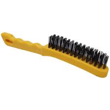 HAWK 452-134-3008 HAND STRATCH WIRE BRUSH WIH YELLOW PLASTIC HANDLE (DELIVERY TO LABUAN AREA ONLY)