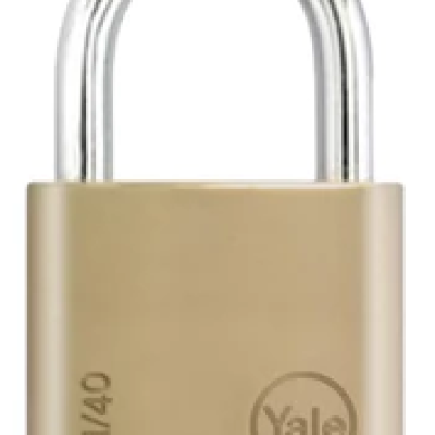 YALE Hardened Steel Solid Brass Padlock 40mm