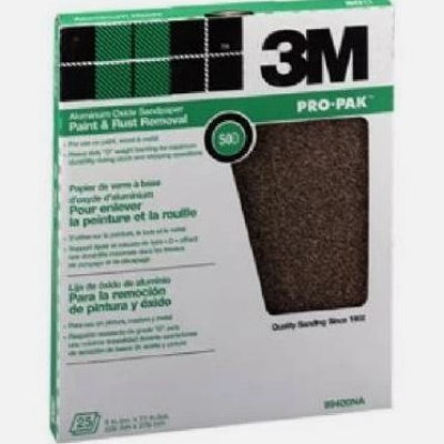3M 99405NA 80D Grit Pro-Pak Paint & Rust Removal Sandpaper Sheets