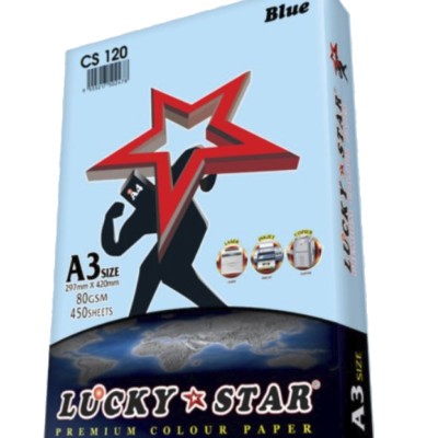 LUCKY STAR PAPER A3 80GSM L.BLUE