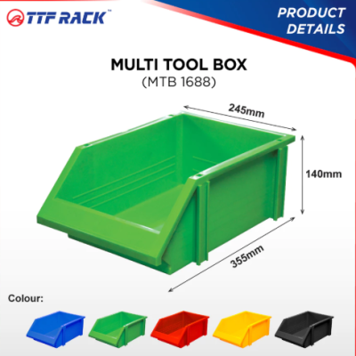 TTF Rack (MTB PER UNIT) Multi Tool Box  Compartment Organizer FREE Side Pin (1688) 355x245x140mm