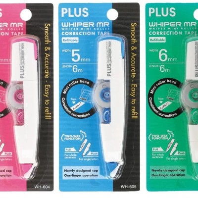 PLUS CORRECTION TAPE REFILLABLE WH-604   WH-605   WH-606 PLUS WHIPPER MR | PLUS CORRECTION REFILL