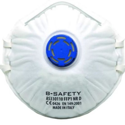 B-Safety Respirator Masks Pure Breath FFP1, with Valve, Pack of 10