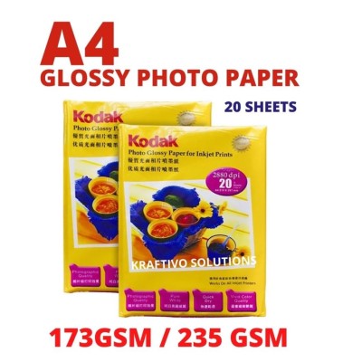 [ KODAK ] HIGH GLOSS PHOTO PAPER (A4) 173GRAM