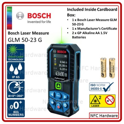 BOSCH Laser Range Finder Laser Measure GLM 50-27 CG (50Meter)