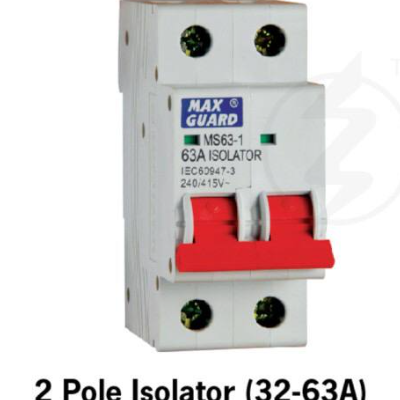 Maxguard 32A Main Switch (1 pole + Neutral) with Switch Fuse