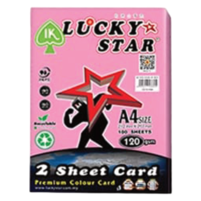 PAPER COL A4 120GSM 100'S PINK 170 L STAR