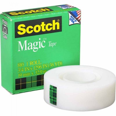 [3ROLL] 3M Scotch Invisible Matte Magic Tape (19mm x 32.9m)