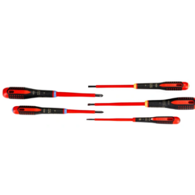 Bahco Pozidriv; Slotted Insulated Screwdriver Set, 5-Piece