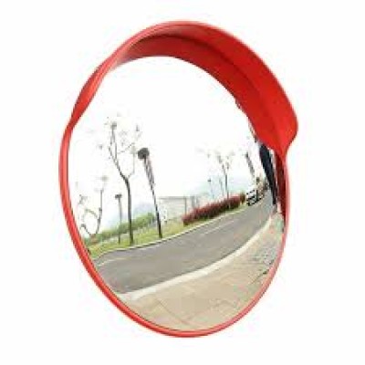 Convex Mirror Outdoor Traffic Road Safety Wide Angle Polycarbonate Corner Turn Mirror - 60cm