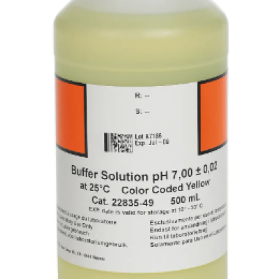 HACH 2283549 Buffer Solution, pH 7.00, Color-coded Yellow, 500 mL