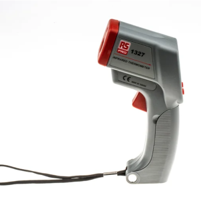 RS PRO RS1327 Infrared Thermometer, -20 C Min, 500 C Max, 2 % Accuracy, Fahrenheit, F, C Measurements, PN: 123-2216