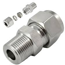 Double ferrule compression fitting stainless steel, 8mm