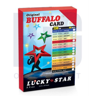 LUCKY STAR BUFFALO FANCY CARD A4 230GSM (WHITE)