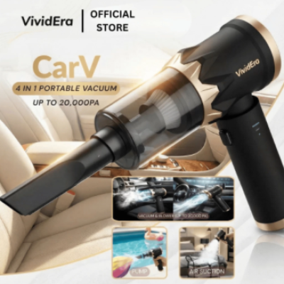 VividEra Carv 4 In 1 Smart Portable Vacuum Li-Ion Batteries AI Chip (20000Pa)  5.0
